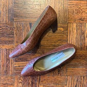 ♻️vintage♻️ Evan Picone Crocodile heels